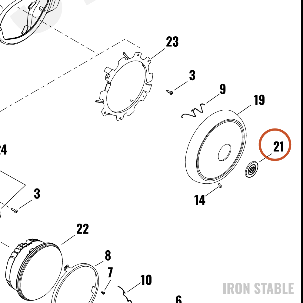 Harley-Davidson Trim, Headlight Cover