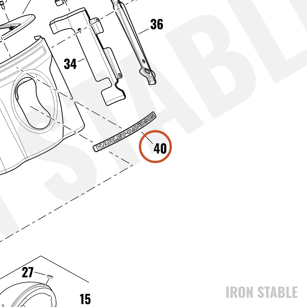 Harley-Davidson Trim, Misc Deco, Cover/Nacelle