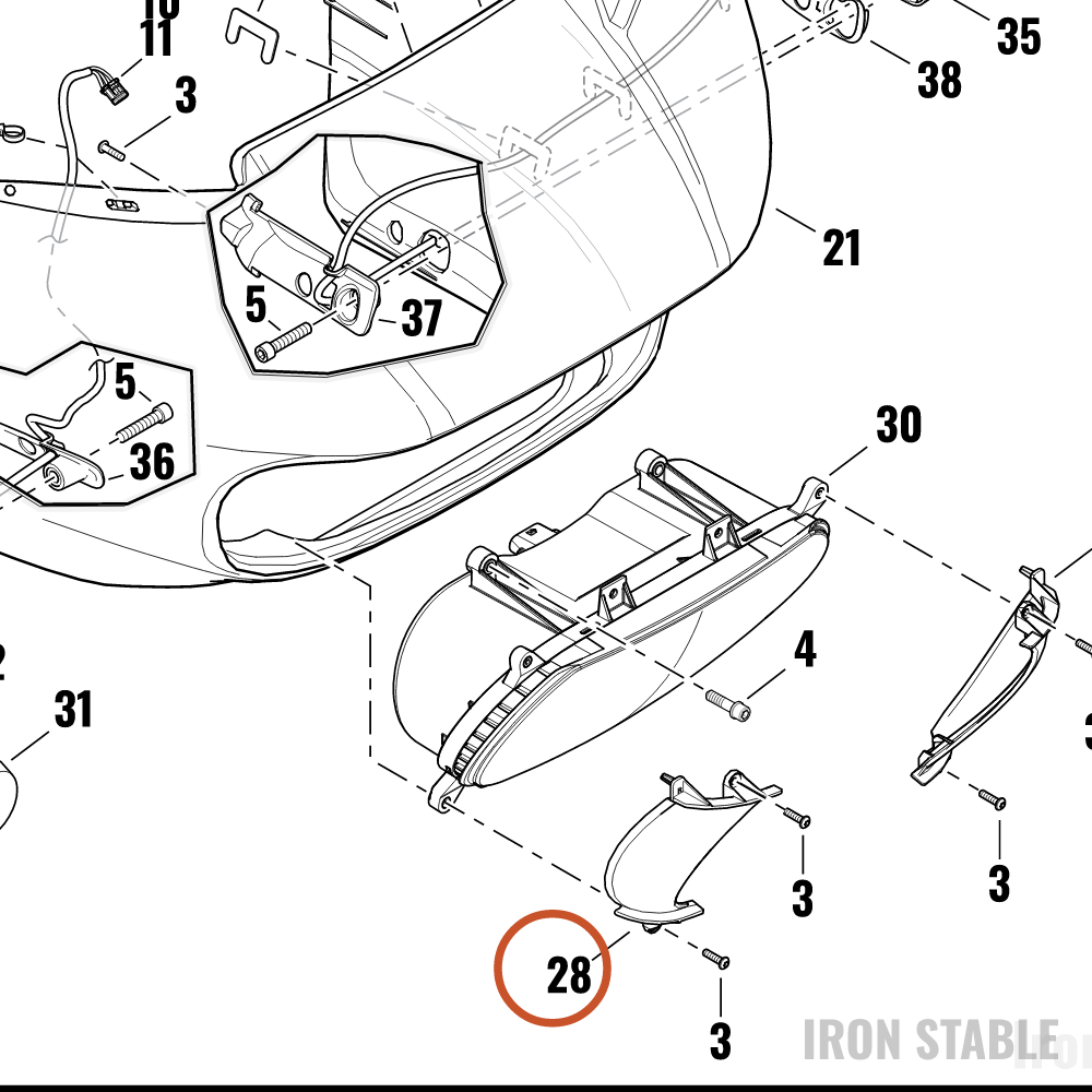 Harley-Davidson Bezel, Hdlt, X