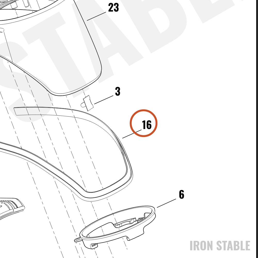 Harley-Davidson Trim, Misc Deco, Rubber