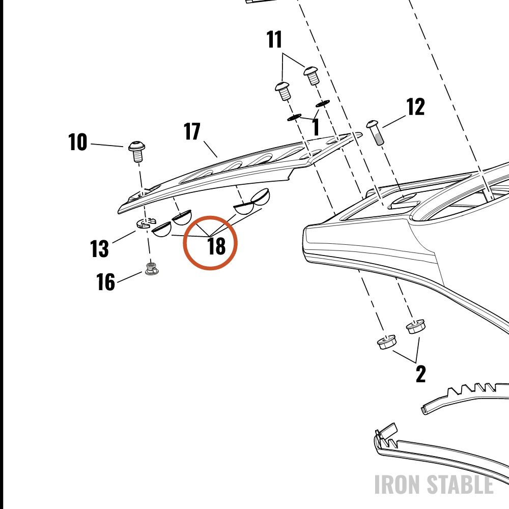 Harley-Davidson Trim, Misc Deco, Ftk Strp, Trim, R