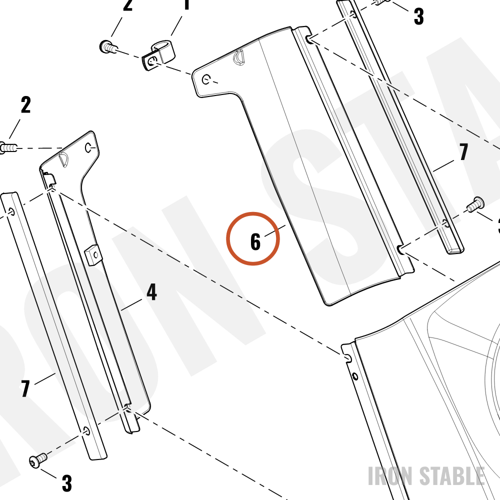 Harley-Davidson Trim, Misc Deco, Lh Rear Panel