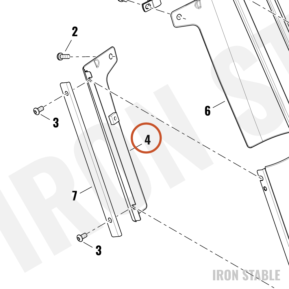 Harley-Davidson Trim, Misc Deco, Rh Rear Panel