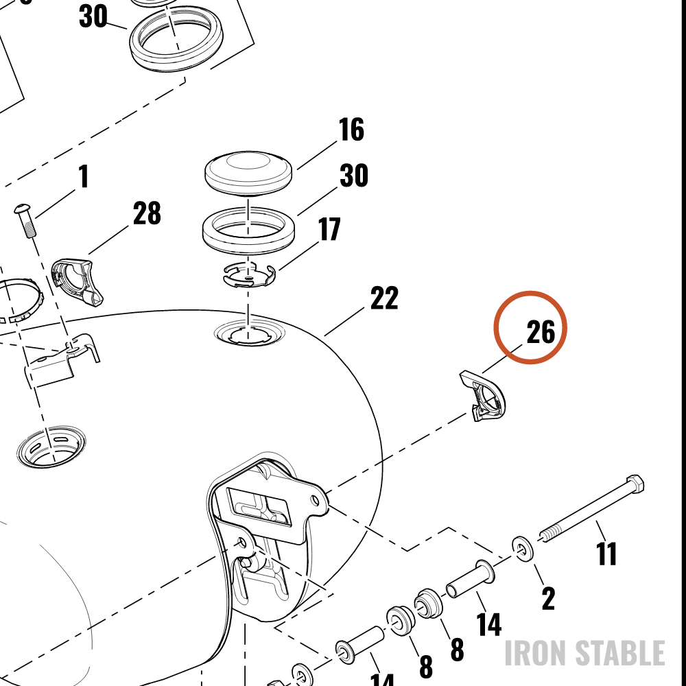 Harley-Davidson Trim, Misc Deco, Lh Front Ftk Br