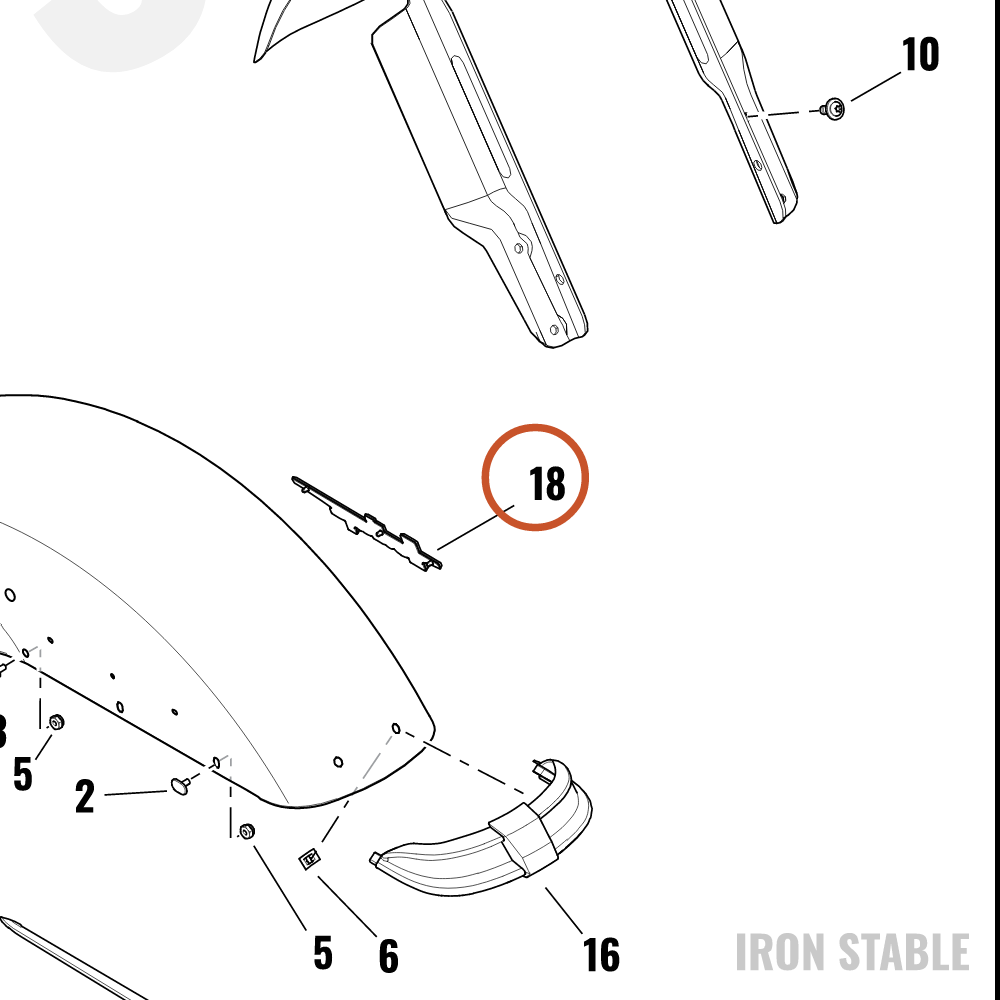 Harley-Davidson Trim, Misc Deco, Fender Nameplat