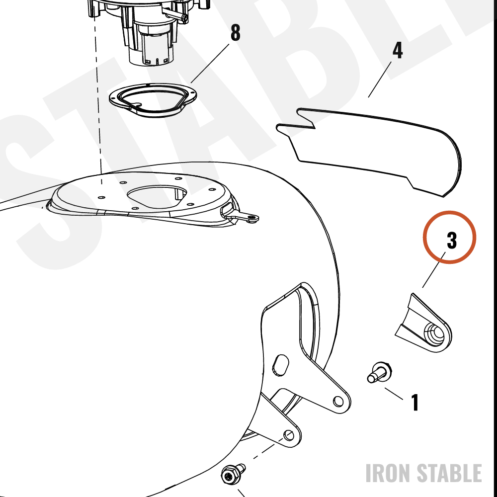 Harley-Davidson Trim, Lh Front Ftk Bracket