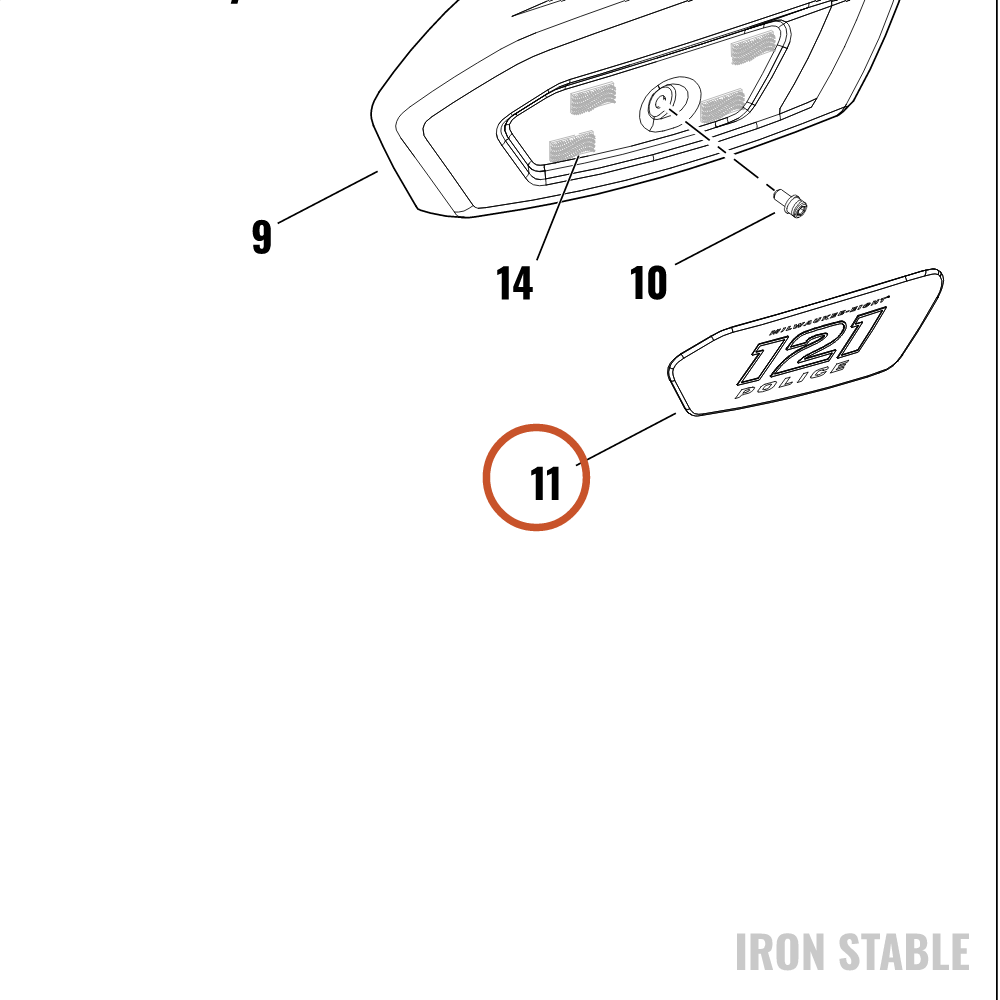 Harley-Davidson Trim, Insert, Air Cleaner, Assembly, P