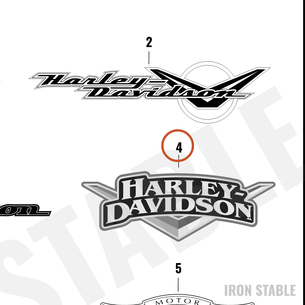 Harley-Davidson Medallion, Lh-F'tank