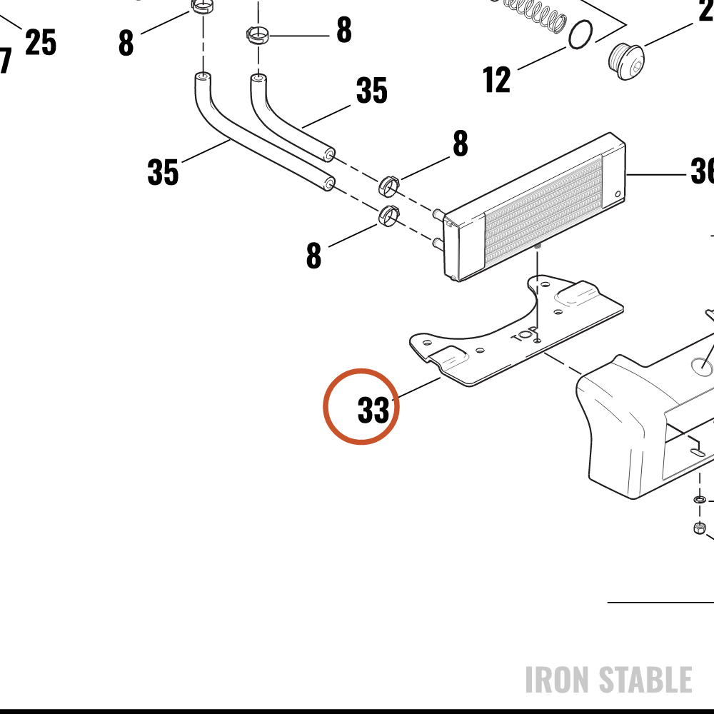 Harley-Davidson Mounting Bracket, Oil Cooler