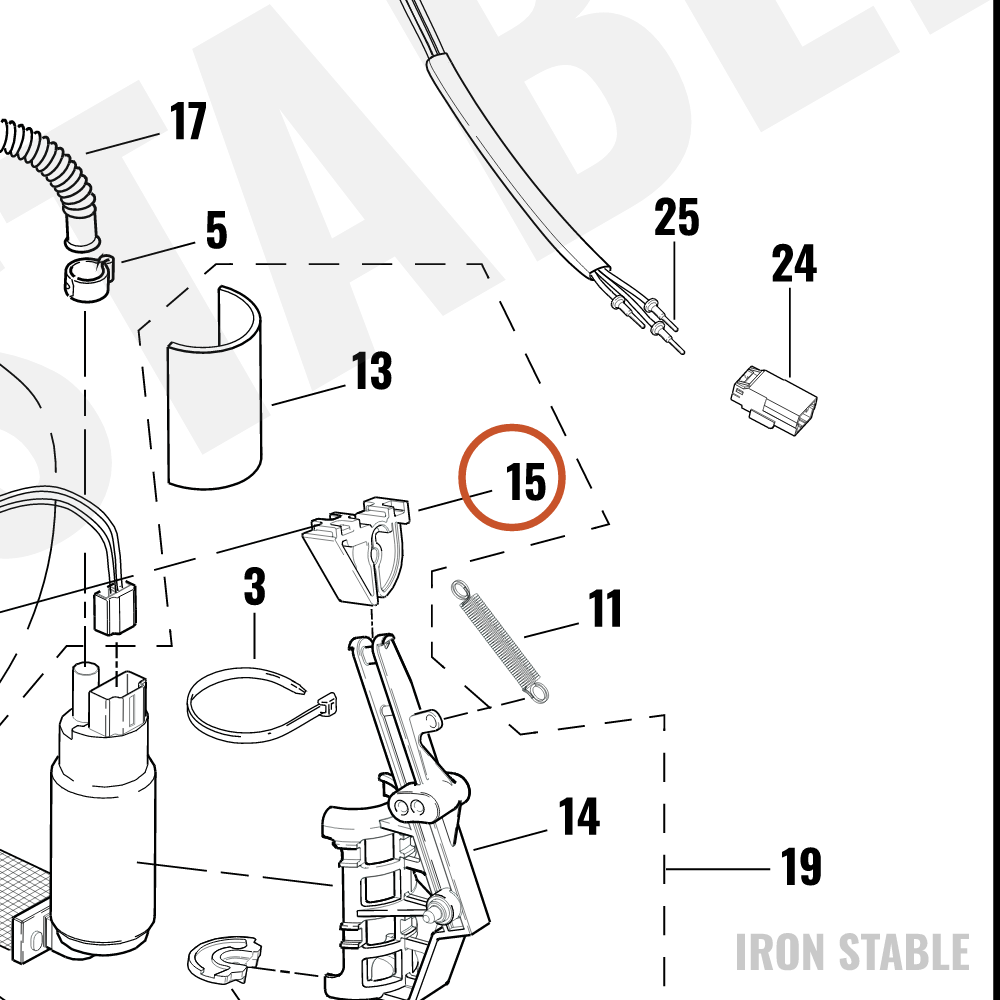 Harley-Davidson Fuel Pump Housing End Cap