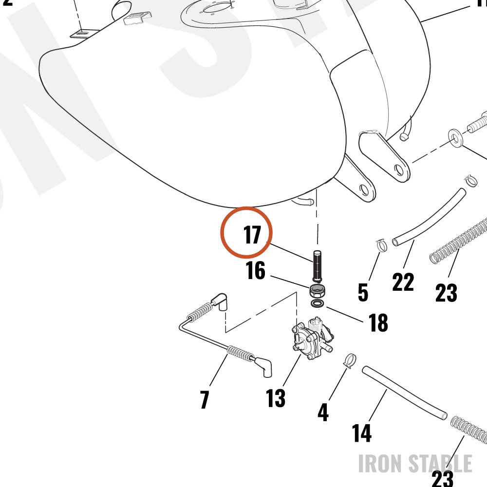 Harley-Davidson Filter Fuelvalve Long