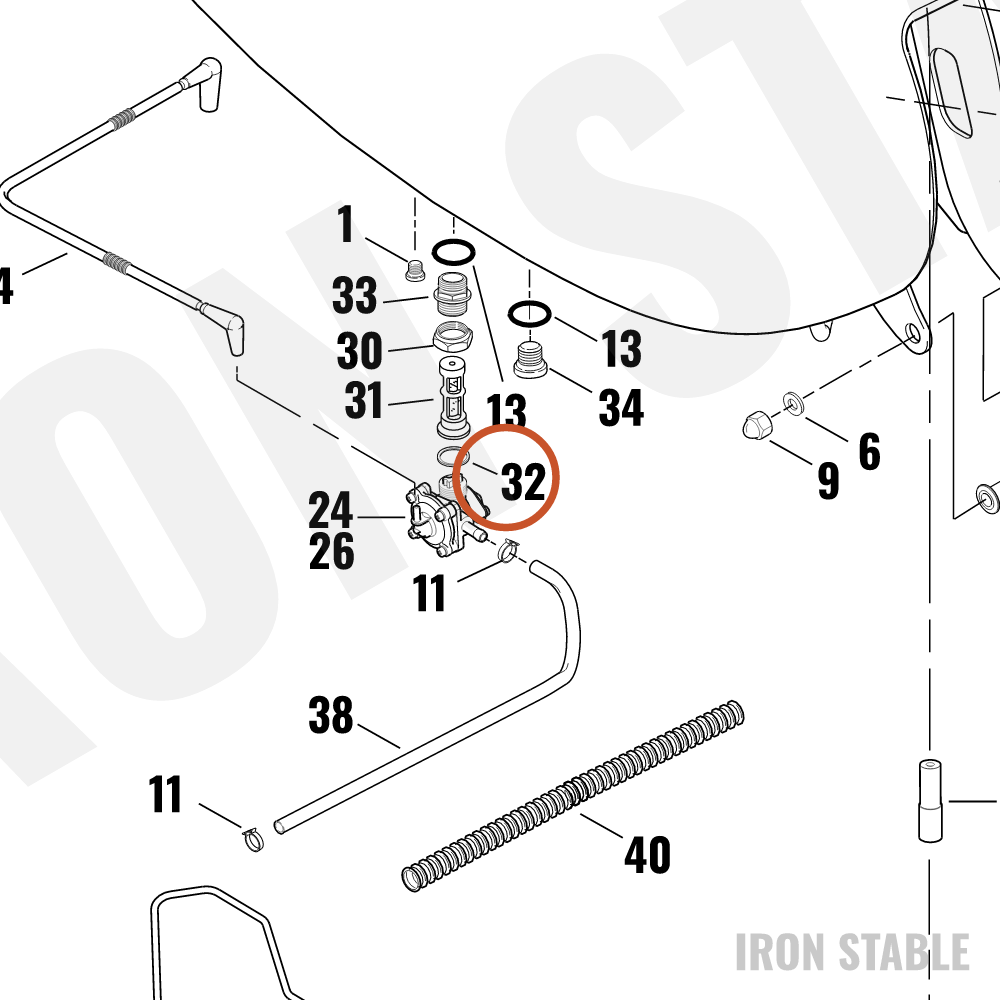 Harley-Davidson Gasket, Fuel Valve