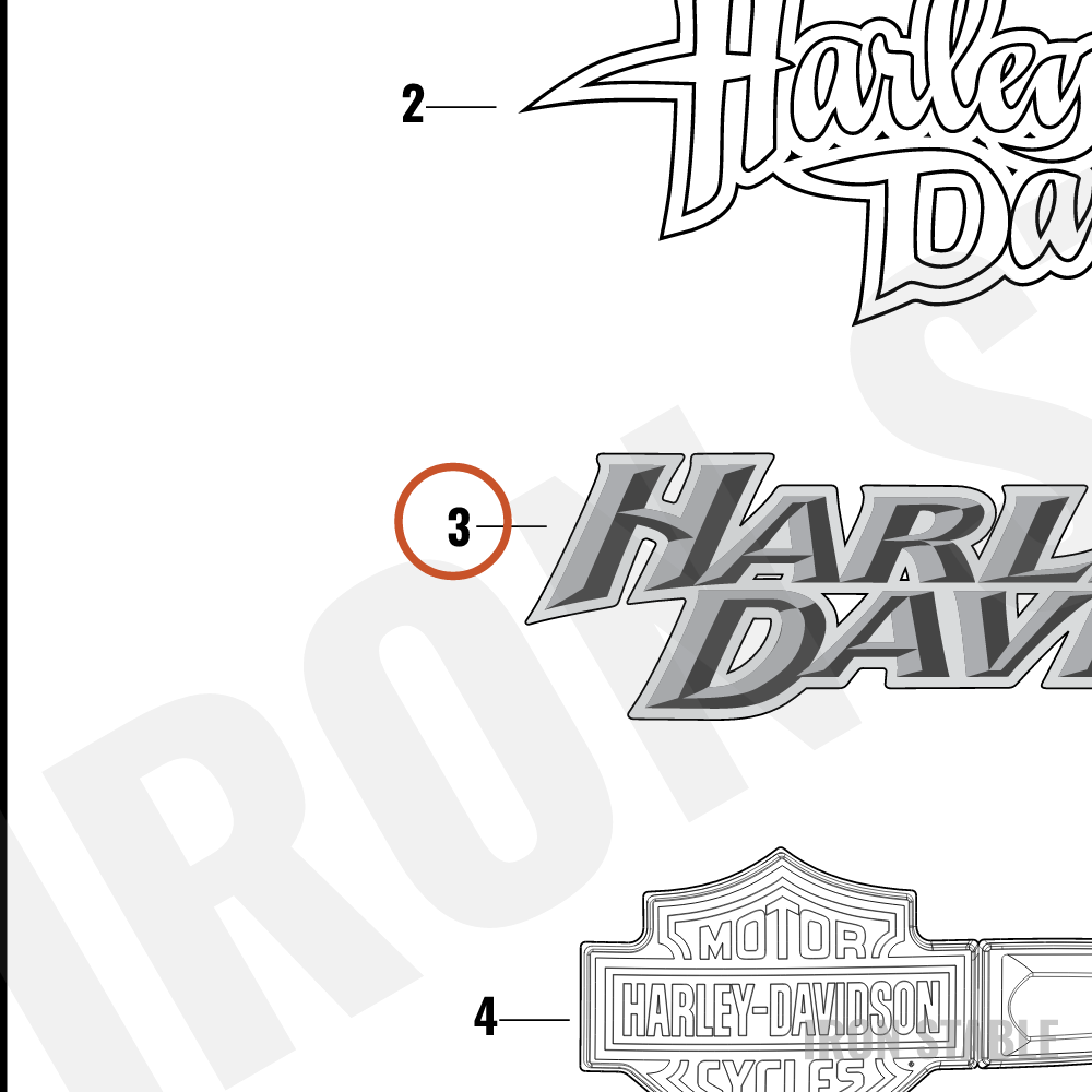 Harley-Davidson Medallion, Lh-F'tank