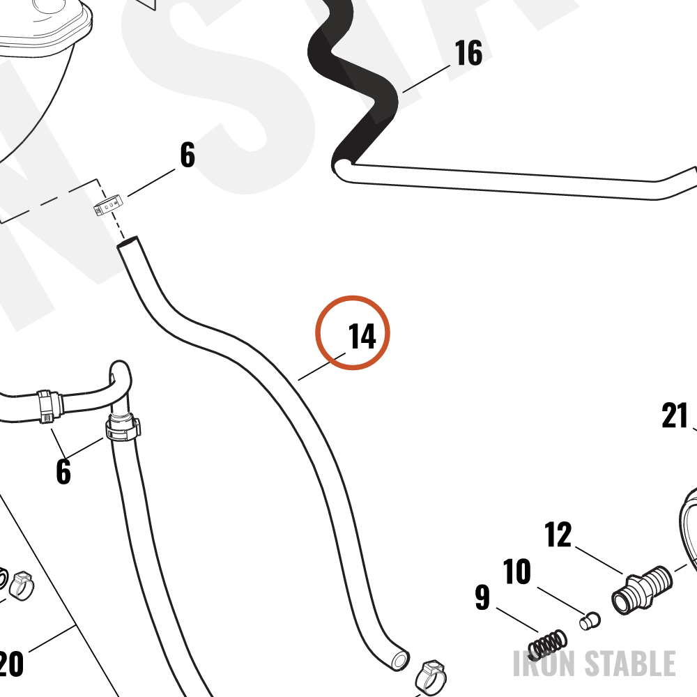 Harley-Davidson Hose, Oil Feed