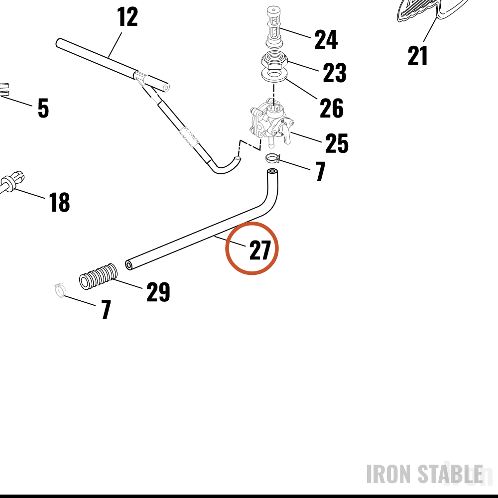 Harley-Davidson Fuel Line