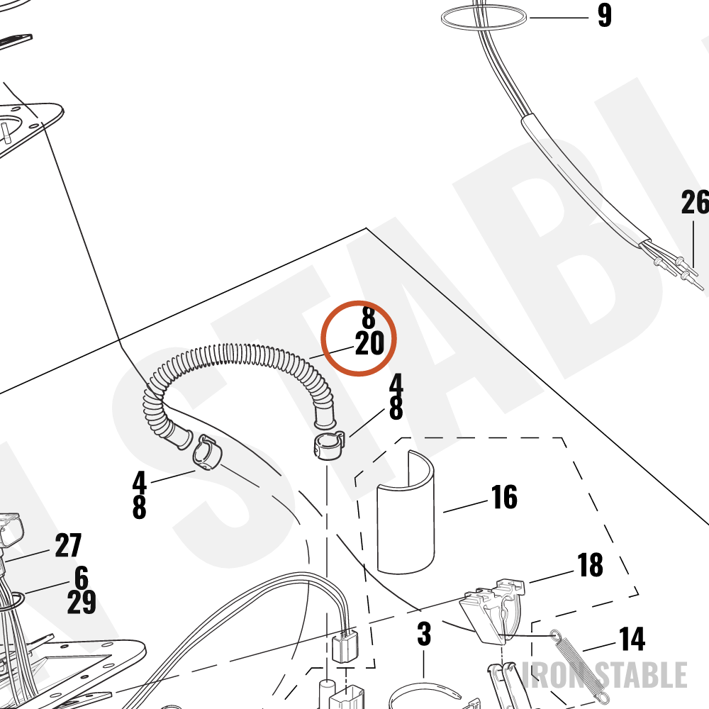 Harley-Davidson Hose, Pump-To-Filter