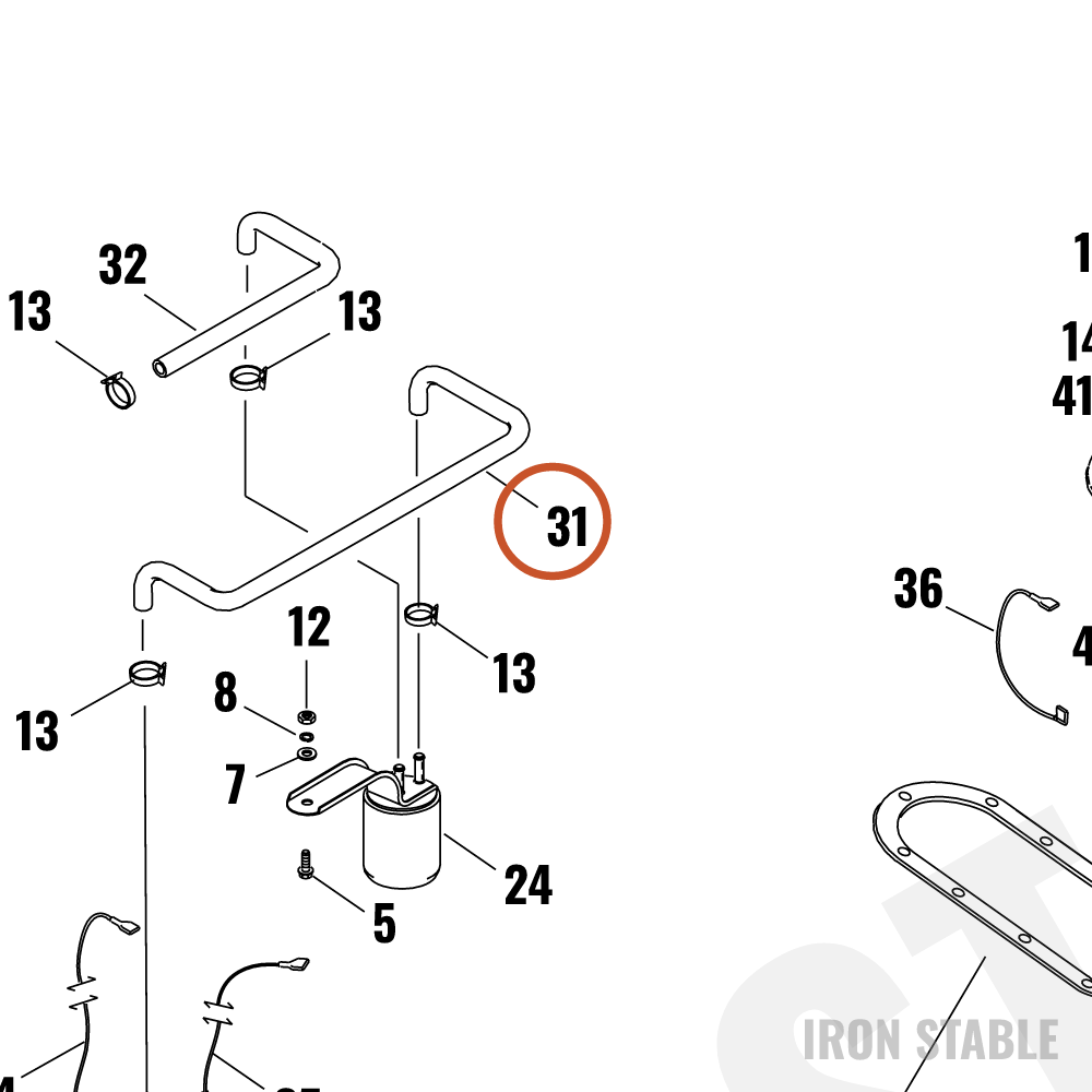 Harley-Davidson Hose, Fuel Pump