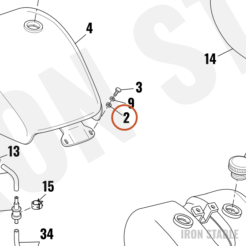 Harley-Davidson Washer, Flat