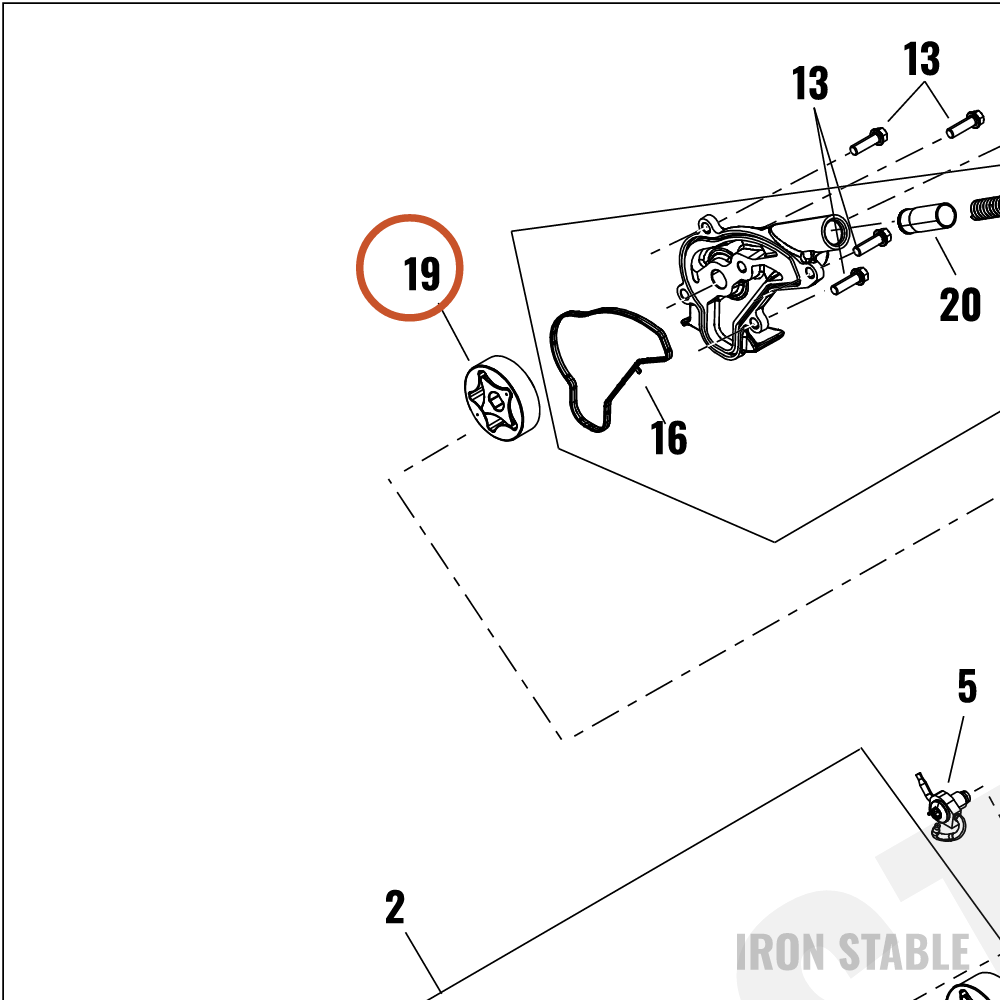 Harley-Davidson Oil Pump Assembly Sub-Component, Geroto