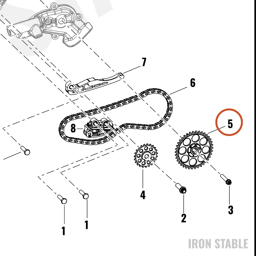 Harley-Davidson Oil Pump Assembly Sub-Component, Sprkt
