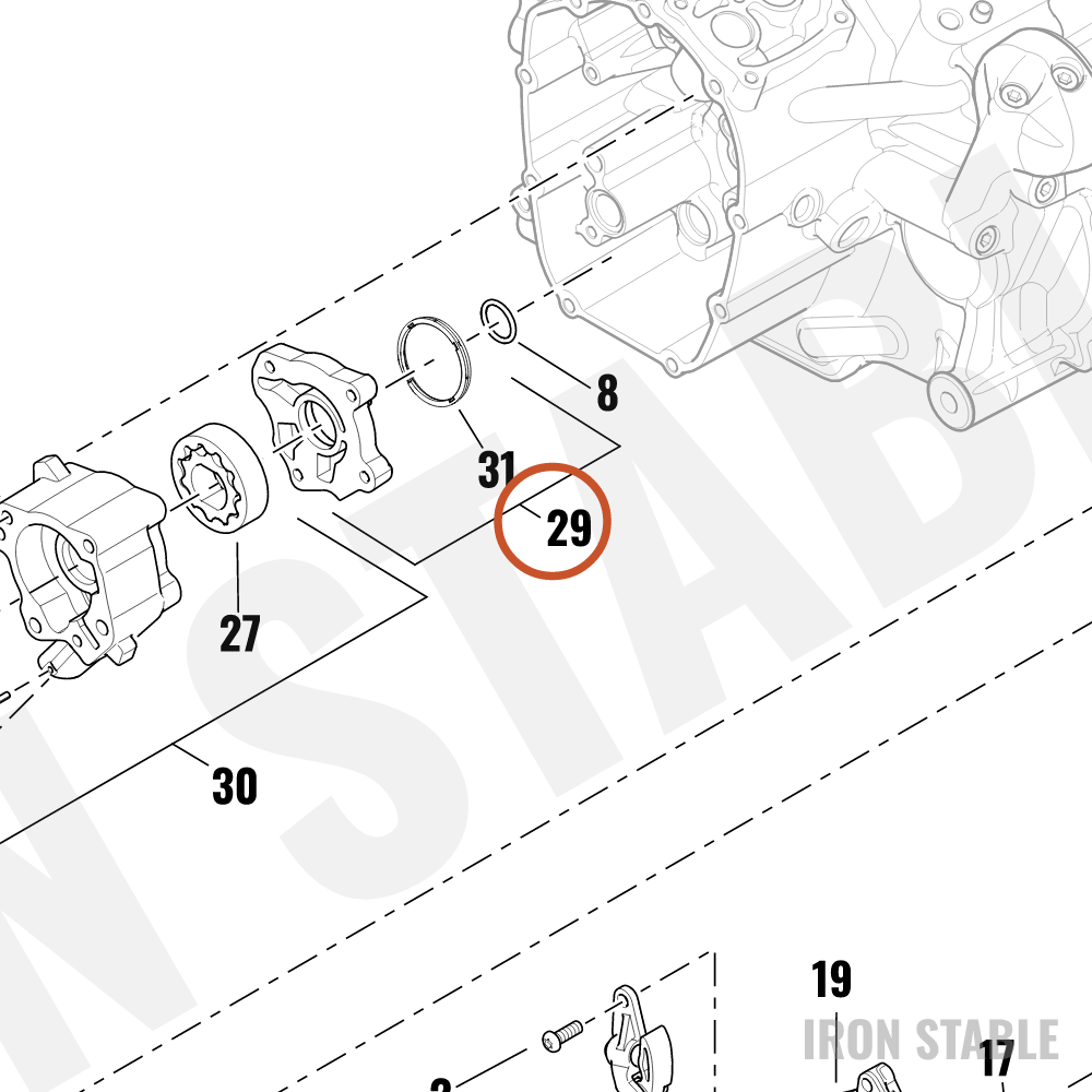 Harley-Davidson Oil Pump Assembly, Cover