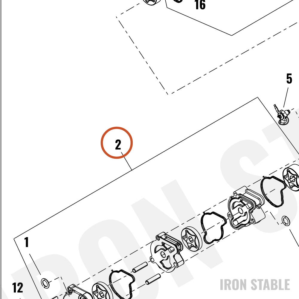 Harley-Davidson Oil Pump Assembly, Scavenge