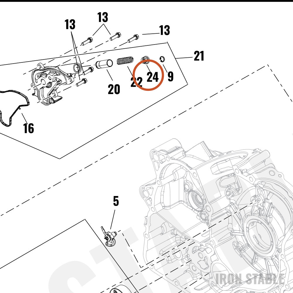 Harley-Davidson Oil Pump Assembly Sub-Component, Spring