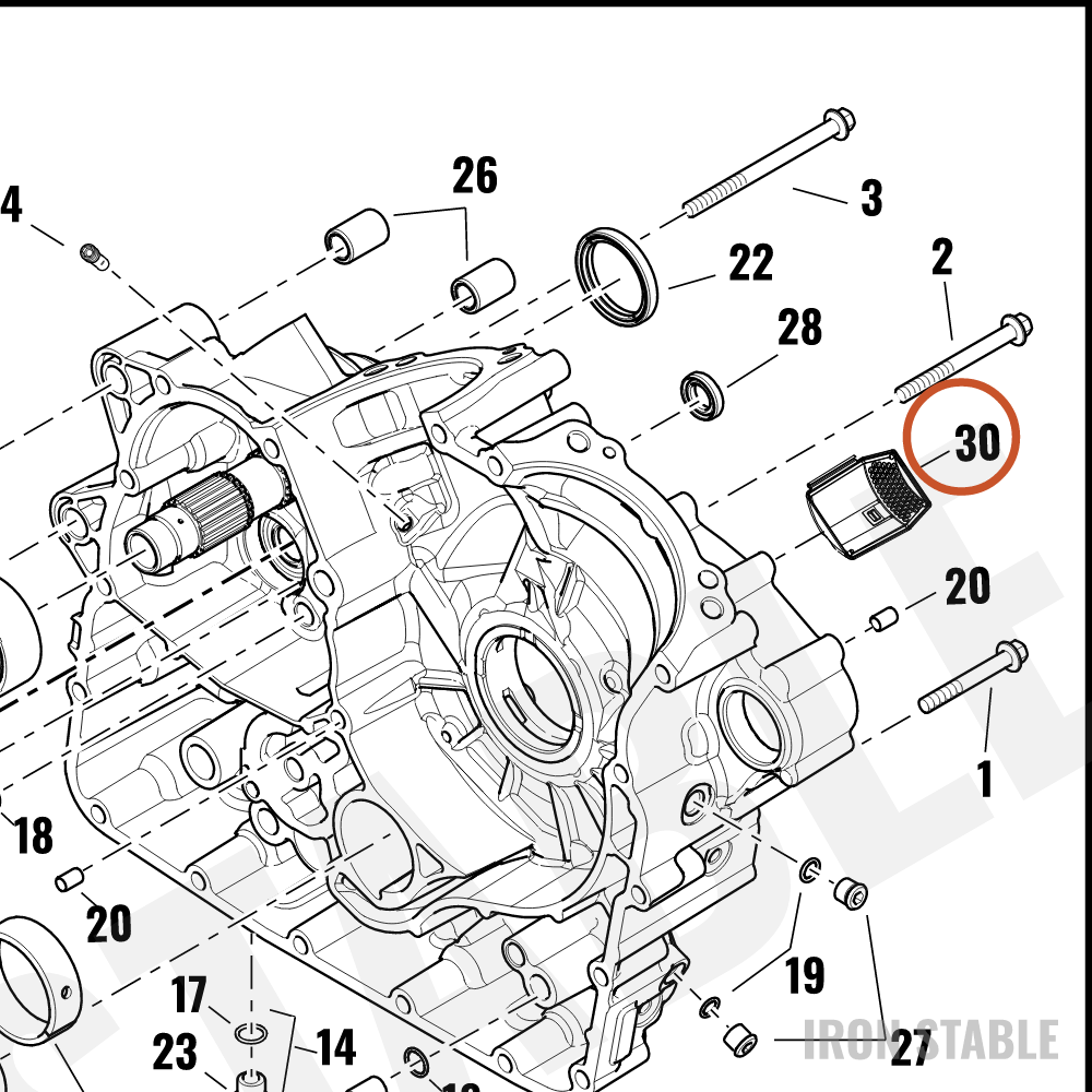 Harley-Davidson Screen, Oil, Scavenge, Inlet