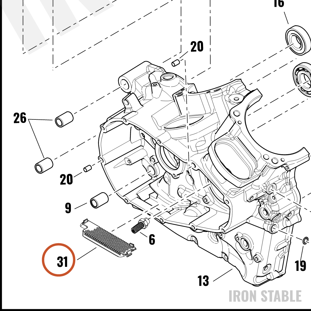 Harley-Davidson Screen, Oil, Scavenge, Inlet