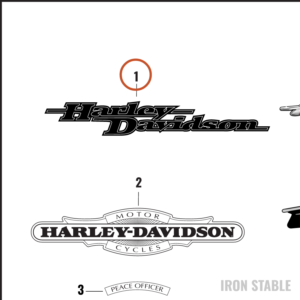 Harley-Davidson Medallion, Rh-F'tank