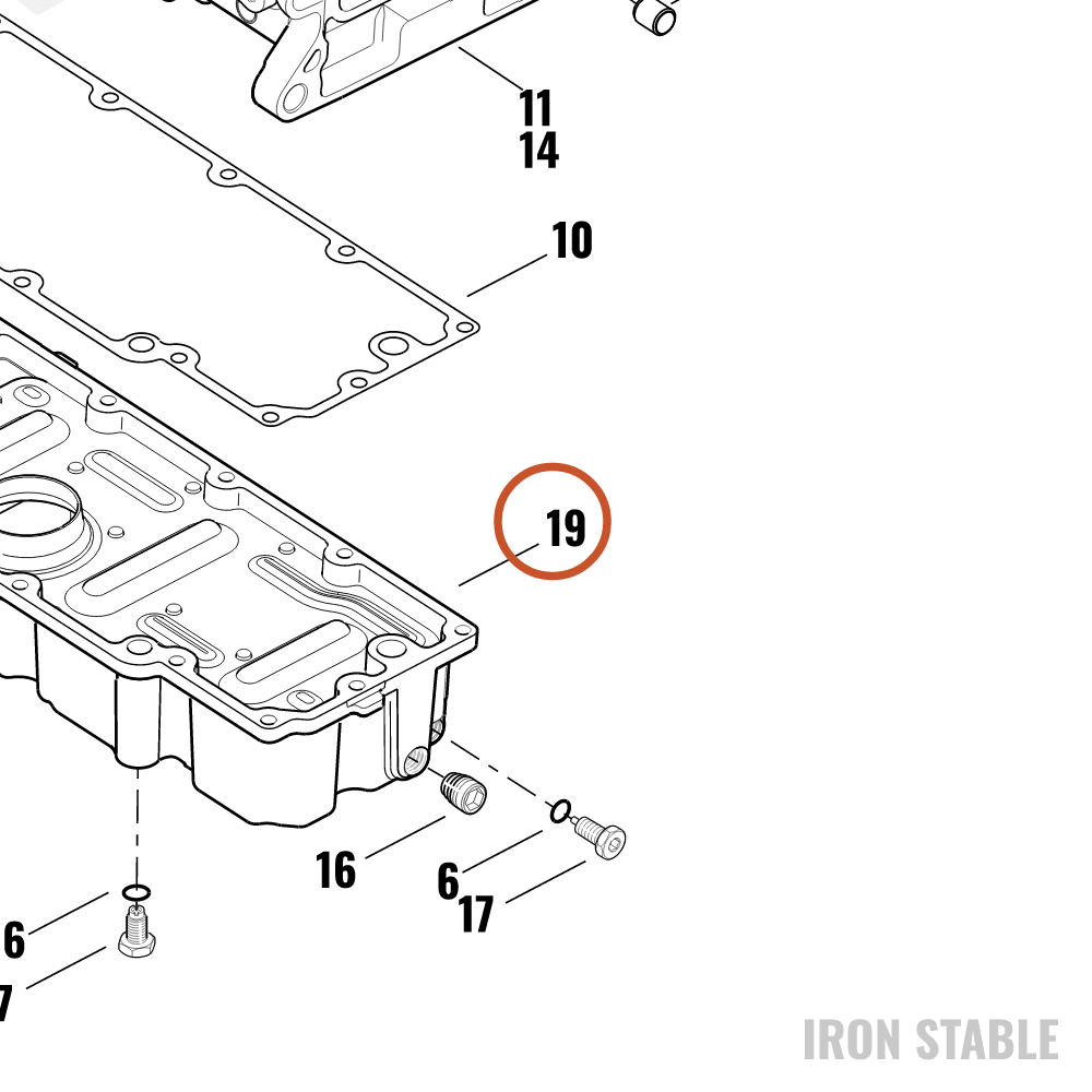 Harley-Davidson Oil Pan Assembly, Pntd Black