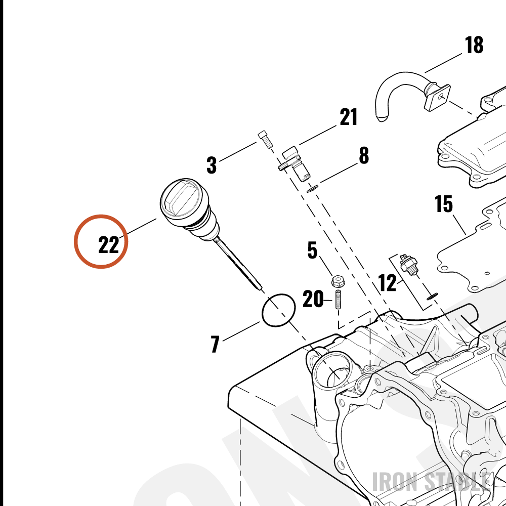 Harley-Davidson Dipstick Assembly