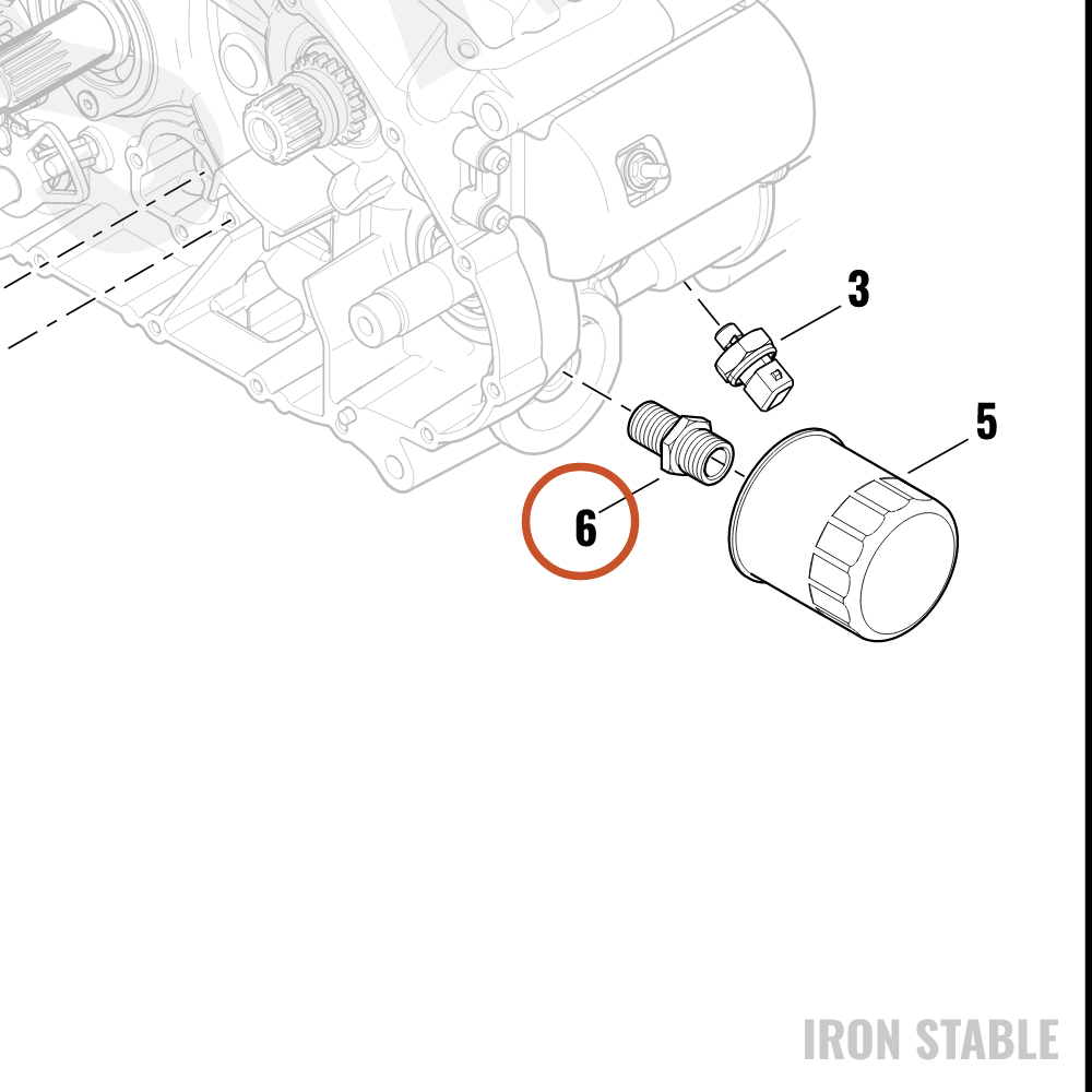 Harley-Davidson Adaptor, Oil Filter