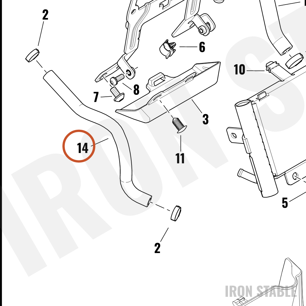 Harley-Davidson Hose, Inlet, Oil Cooler