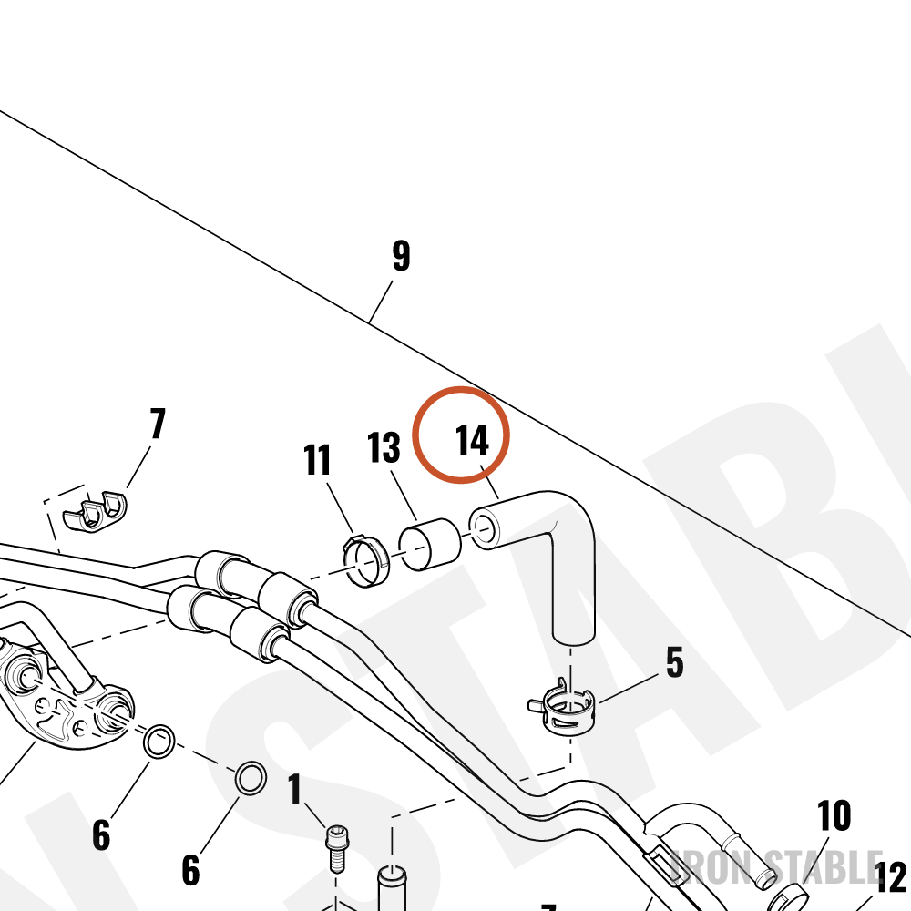 Harley-Davidson Oil Line, Hose, Drain