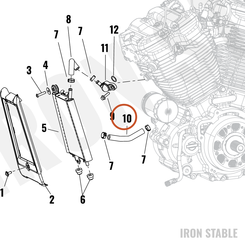 Harley-Davidson Oil Line, Inlet