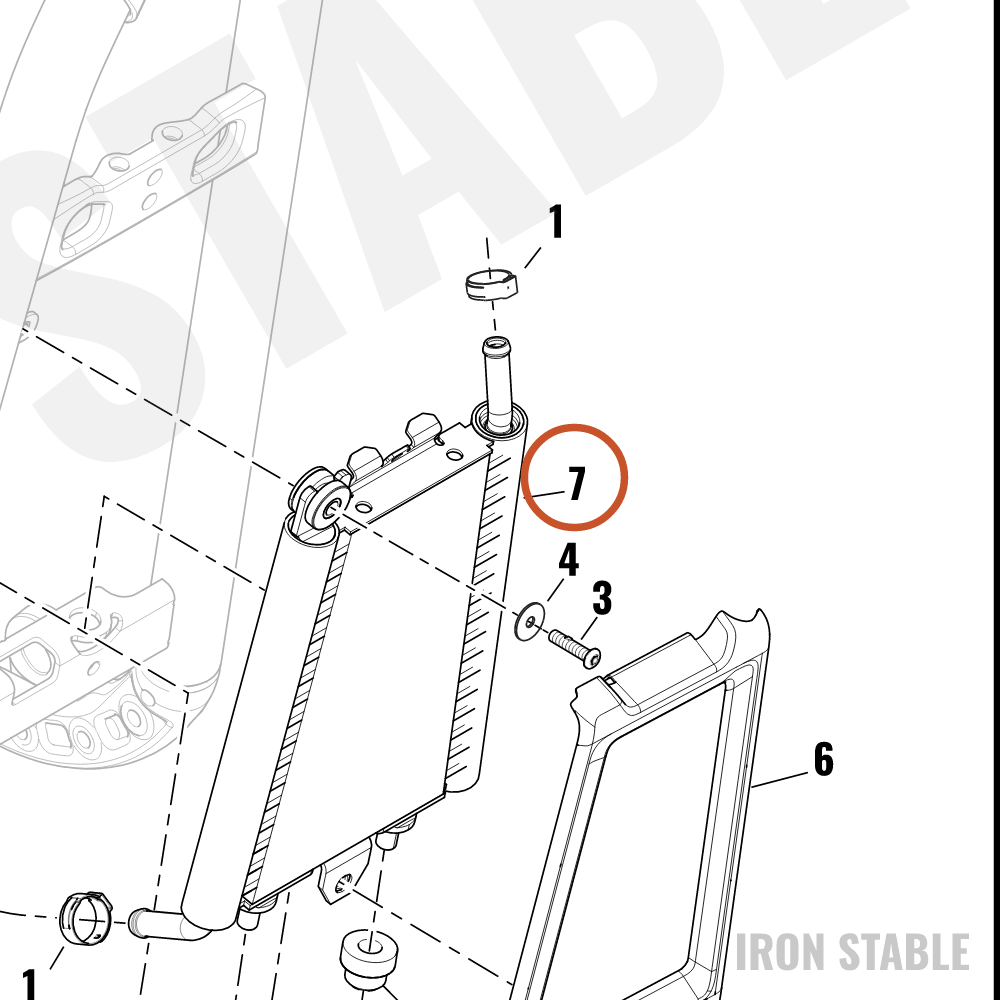 Harley-Davidson Cooler, Oil, Trapezoid