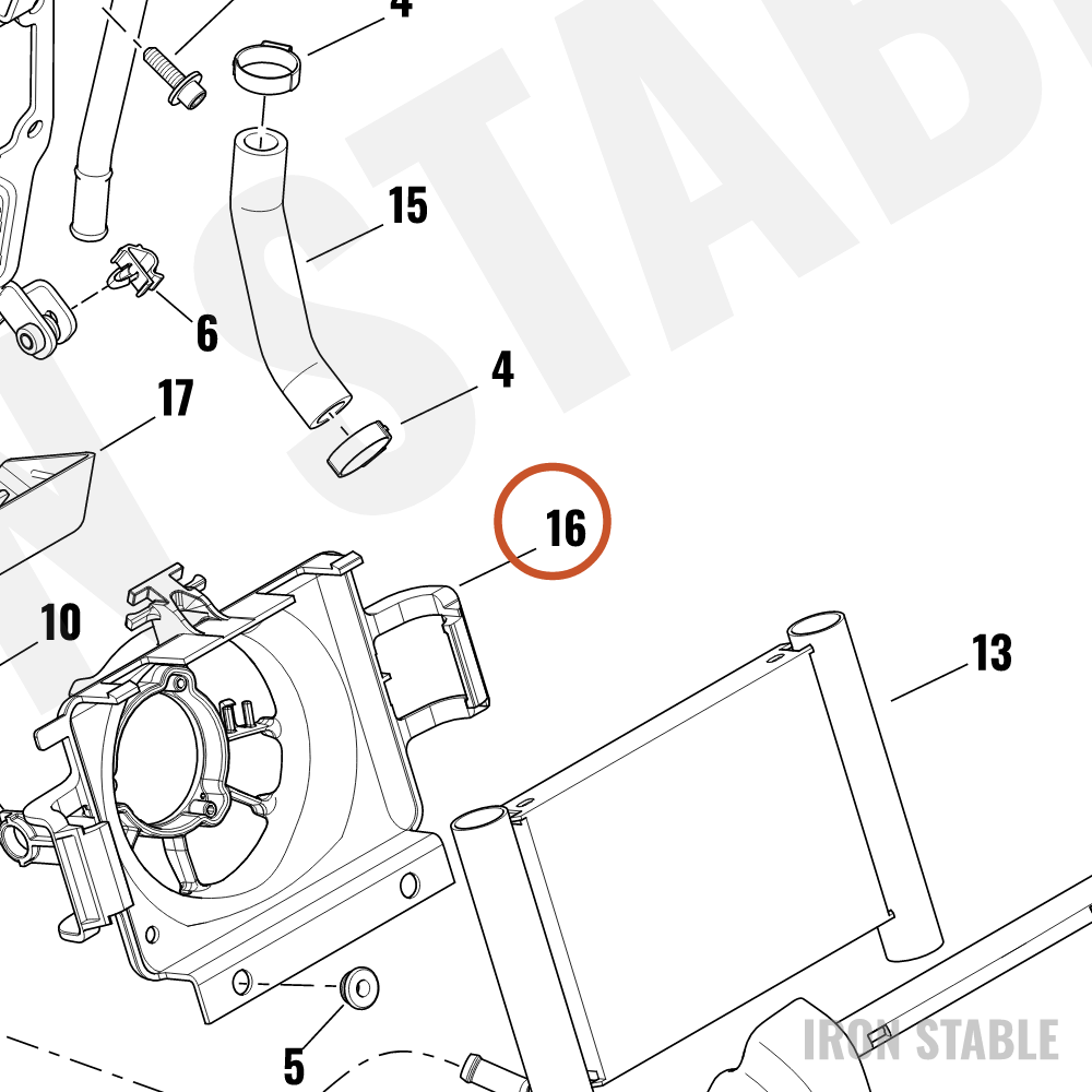 Harley-Davidson Cooler, Oil, Shroud