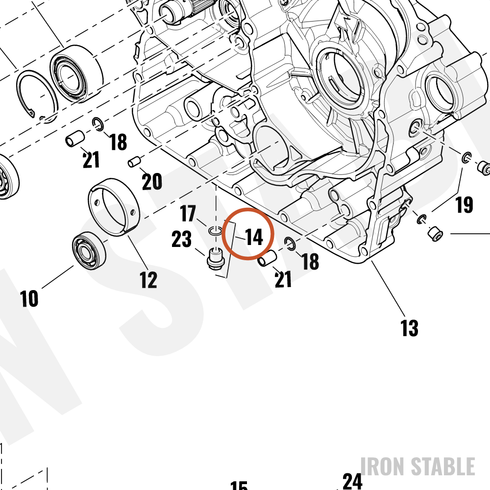 Harley-Davidson Plug, Oil Drain, Assembly, M14