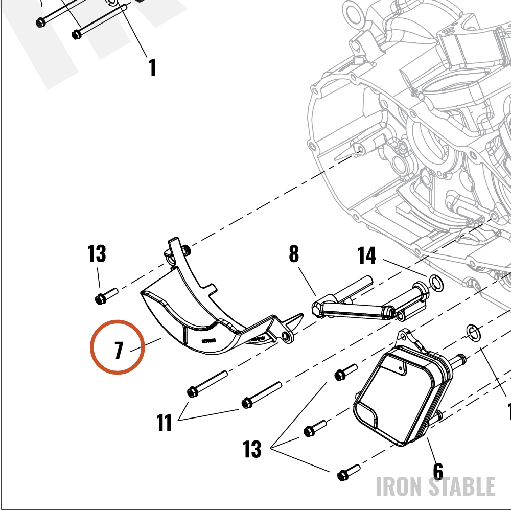 Harley-Davidson Baffle, Oil Sys, Clutch Gear Ass