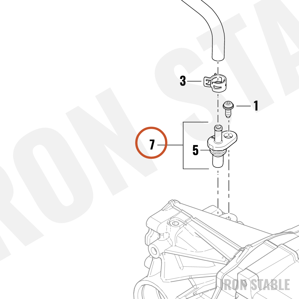 Harley-Davidson Fitting, Oil Ln, Assembly, Xmsn, Breat