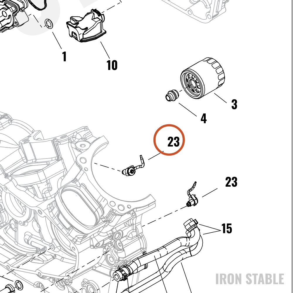 Harley-Davidson Jet, Oil, Exhaust 0.85 Outlet