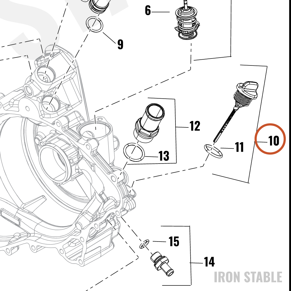 Harley-Davidson Plug/Dipstick, Oil Filler, Engin