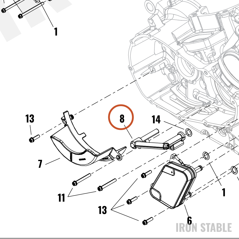 Harley-Davidson Sub-Assembly, Oil, Oil Feed Hsg, Cshf