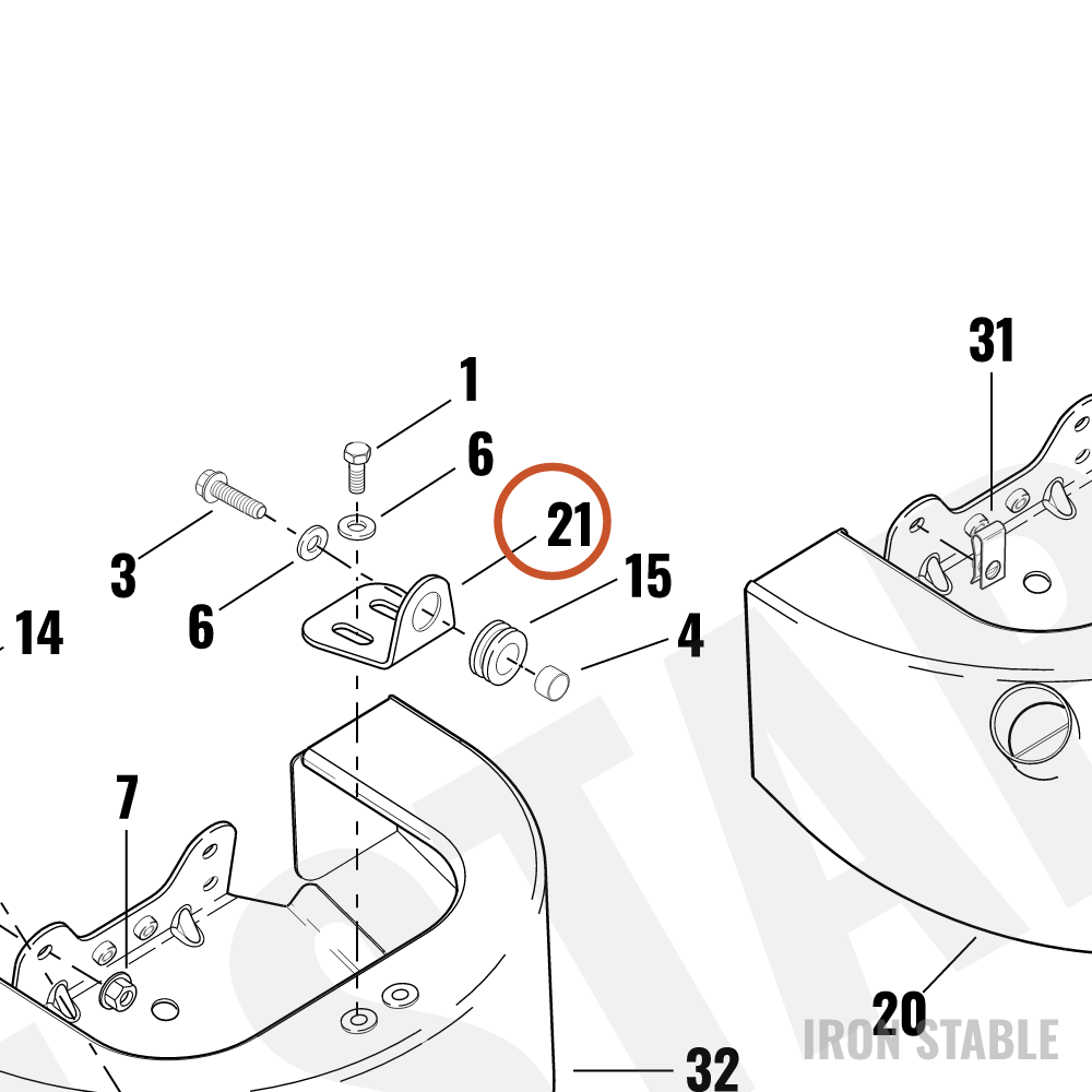 Harley-Davidson Bracket, Oiltank Mounting