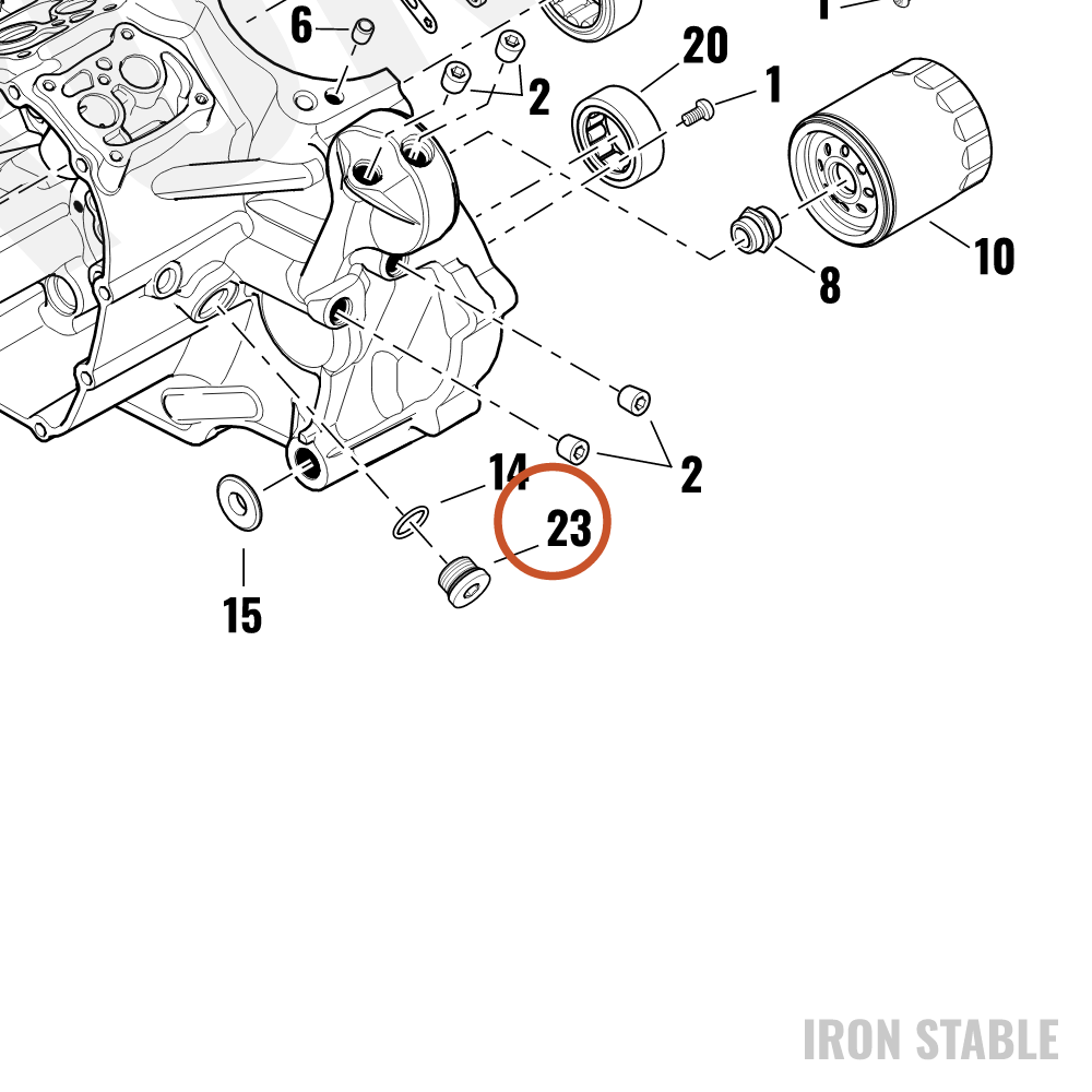 Harley-Davidson Pt Lubt/Clg Misc Component, With O-