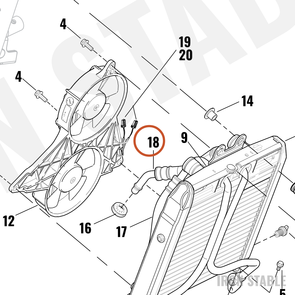 Harley-Davidson Hose Assembly, Outlet/Oil Cooler(Po)