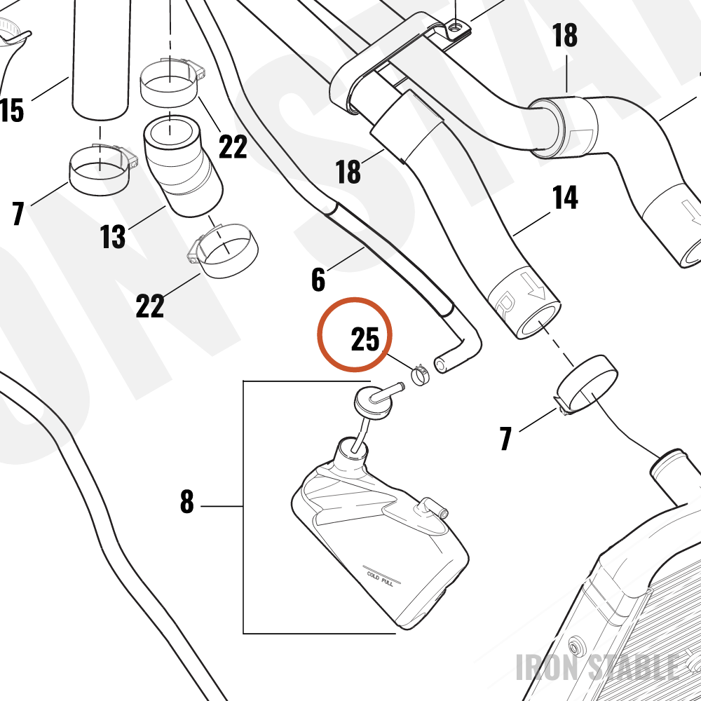 Harley-Davidson Clamp, Drain Hose