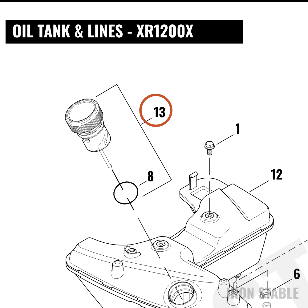 Harley-Davidson Dipstick Assembly, Oiltank