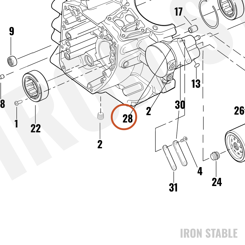Harley-Davidson Gasket, Oil Cooler Adapter